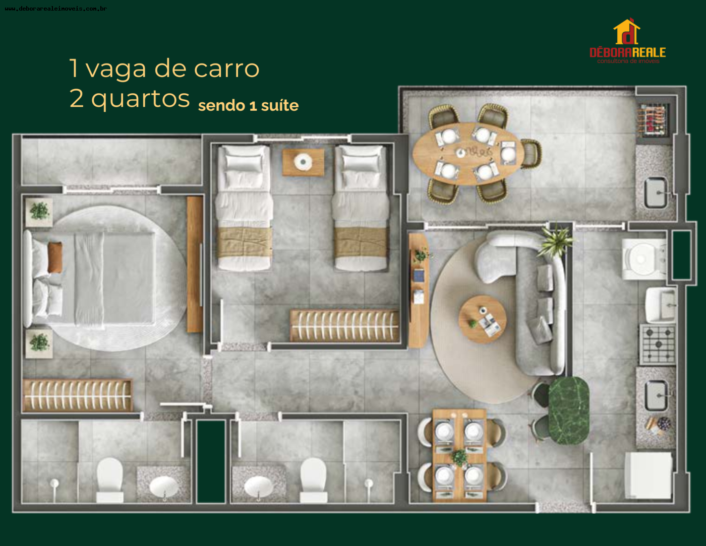 Apartamento à venda com 2 quartos, 56m² - Foto 24