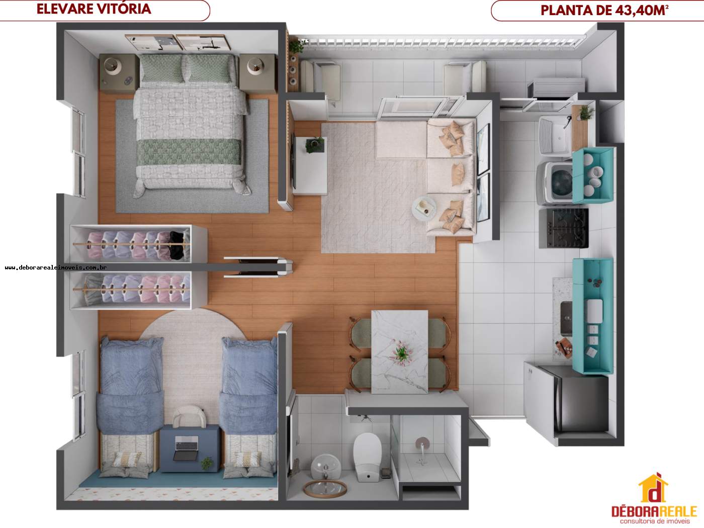 Apartamento, 2 quartos, 43 m² - Foto 22